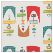 Mid-Century Modern Tiki Tok Stof (Close Up)