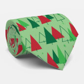 Mid Century Modern Trees Stropdas (Opgerold)