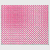 Mid Century Modern Trendy Hot Pink Geometric Cadeaupapier (Vlak)