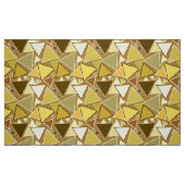 Mid-Century Modern Triangles, Mustard Yellow Stof (Fat Quarter)