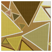Mid-Century Modern Triangles, Mustard Yellow Stof (Close Up)