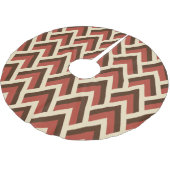 Mid Century Modern Triangles (rood) Kerstboom Rok (Gekanteld)