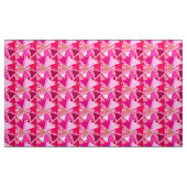 Mid-Century Modern Triangles, Roze en Bourgogne Stof (Yard (91,4 cm))