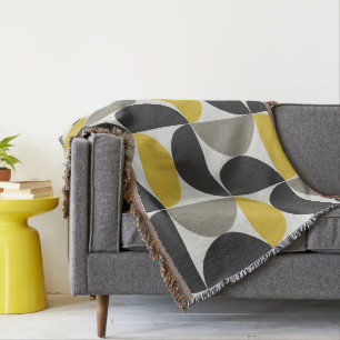 Mid-Century Modern Turmeric Gunmetal Deken