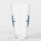 Mid-Century Modern Turquoise Starburst Glass Glas (Rechts)
