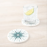 Mid-Century Modern Turquoise Starburst Round Zandsteen Onderzetter<br><div class="desc">Het moderne, geïnspireerde ontwerp uit de midden-eeuw met retro turquoise starburst die als brandpunt fungeert, aangevuld met moderne starburst design-elementen. Eenvoudig, zuiver starburst ontwerp in een turkooisblauw en wit kleurenpalet. Eén ontwerp van een coördinerend collectie. Ontworpen als sjabloon, kunt u uw eigen douaneontwerp creëer door de verstrekte gebieden te gebruiken,...</div>