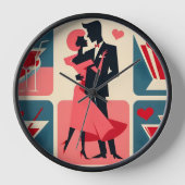 Mid Century Modern Valentijn Dancing Paar (Voorkant)