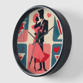 Mid Century Modern Valentijn Dancing Paar (Hoek)