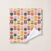 Mid-century modern ventilatorpatroon bad handdoek (Wasdoekje)