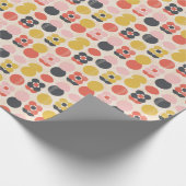 Mid-century modern ventilatorpatroon cadeaupapier (Hoek)