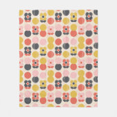 Mid-century modern ventilatorpatroon fleece deken (Voorkant)