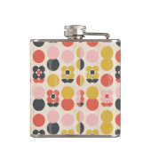 Mid-century modern ventilatorpatroon heupfles (Achterkant)