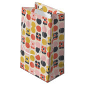 Mid-century modern ventilatorpatroon klein cadeauzakje (Achterkant Gekanteld)