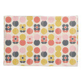 Mid-century modern ventilatorpatroon kussensloop (Achterkant-Links)