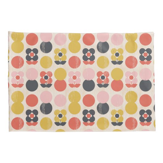 Mid-century modern ventilatorpatroon kussensloop (Achterkant-Rechts)