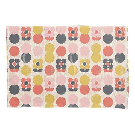 Mid-century modern ventilatorpatroon kussensloop (Voorkant-Links)