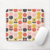 Mid-century modern ventilatorpatroon muismat (Met muis)