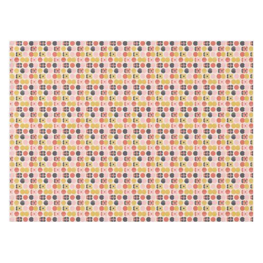 Mid-century modern ventilatorpatroon tafelkleed (Voorkant (Horizontaal))