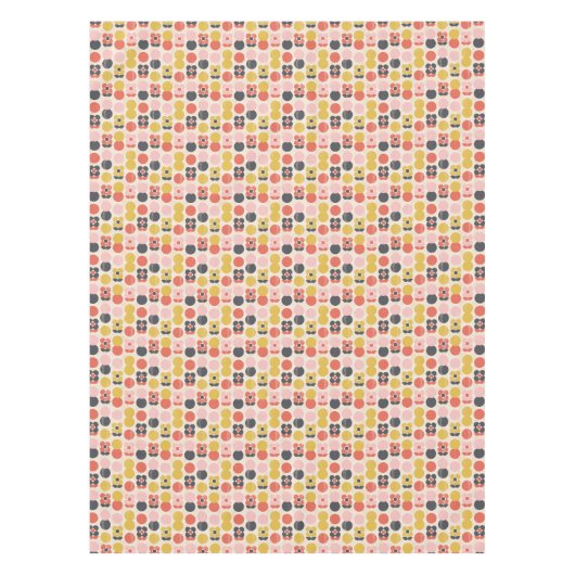 Mid-century modern ventilatorpatroon tafelkleed (Voorkant)