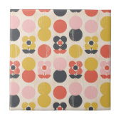 Mid-century modern ventilatorpatroon tegeltje (Voorkant)