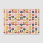 Mid-century modern ventilatorpatroon tissuepapier (Voorkant)