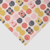 Mid-century modern ventilatorpatroon tissuepapier (Detail)