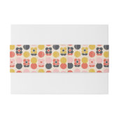 Mid-century modern ventilatorpatroon uitnodigingen wikkel (Achterkant Voorbeeld)