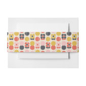 Mid-century modern ventilatorpatroon uitnodigingen wikkel (Voorkant Voorbeeld)