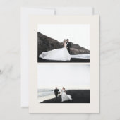 Mid Century Modern Vintage-kerstfotokaart Kaart (Achterkant)