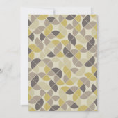 Mid Century Modern Vrijgezellenfeest Goudgrijs Tau Kaart (Achterkant)