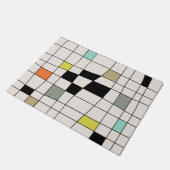 Mid Century Modern Warped Tegels Deurmat (Schuin)