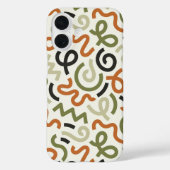 Mid-Century Modern Wavy Abstract Phone Case (Achterkant)
