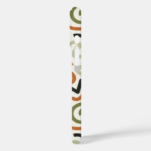 Mid-Century Modern Wavy Abstract Phone Case (Achterkant / Links)