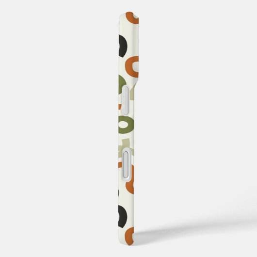 Mid-Century Modern Wavy Abstract Phone Case (Achterkant / Rechts)