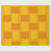 Mid-Century Modern Weave Cadeaupapier (Vlak)