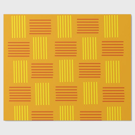 Mid-Century Modern Weave Cadeaupapier (Vlak)