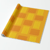 Mid-Century Modern Weave Cadeaupapier (Uitgerold)