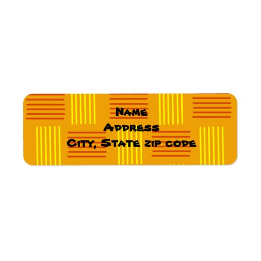 Mid-Century Modern Weave Etiket (Voorkant)