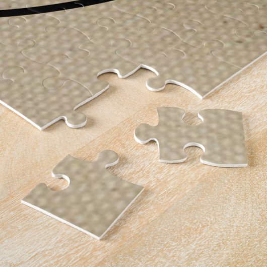 Mid Century Modern Wereldbol Art Jigzaag Puzzle Legpuzzel (Zijkant)