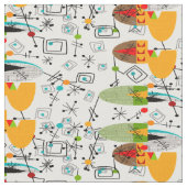 Mid-Century Modern Whimsical Fabric 5 Stof (Close Up)