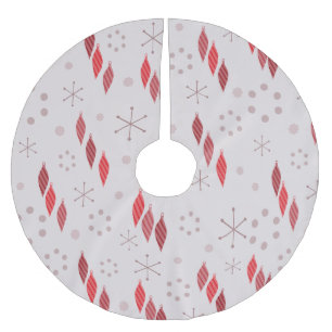 Mid Century Modern Winter Red Kerstboom Rok