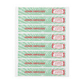 Mid-Century Modern Wraparound Retouradreslabel (Vel)