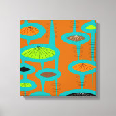 Mid Century Modern Wrapped Canvas Abstract #31 (Voorkant)
