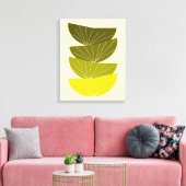 Mid Century Modern Wrapped Canvas Seed Pods 3 Afdruk (Insitu (Woonkamer))