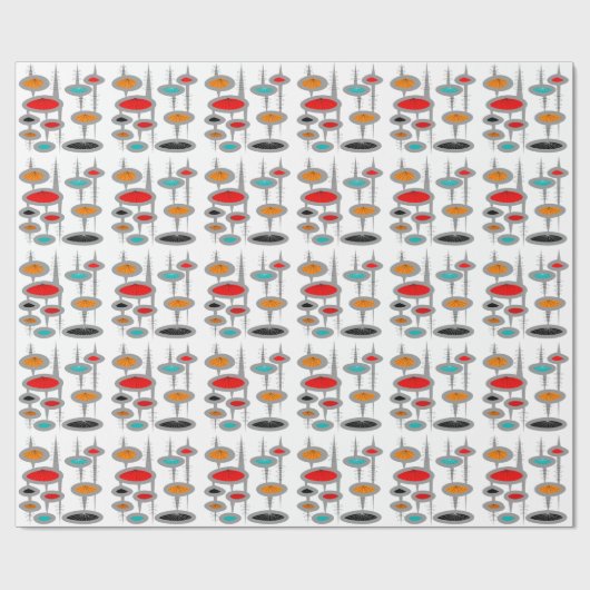 Mid-Century Modern Wrapping Paper #60 Cadeaupapier (Vlak)