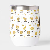 Mid Century Modern Yellow Floral Custom Name (Rechts)