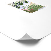 Mid Century Modern Zwembad Huis Grote Print (Hoek)