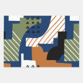 Mid Century Moderne Abstract Inpakpapier Vel (Voorkant)