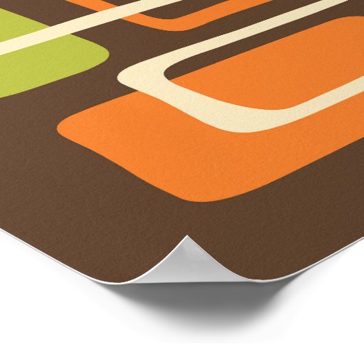 Mid Century Moderne Abstract Poster (Hoek)