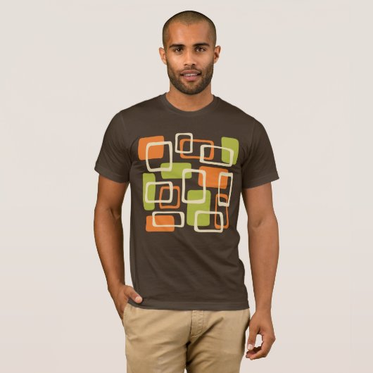 Mid Century Moderne Abstract T-shirt (Voorkant volledig)